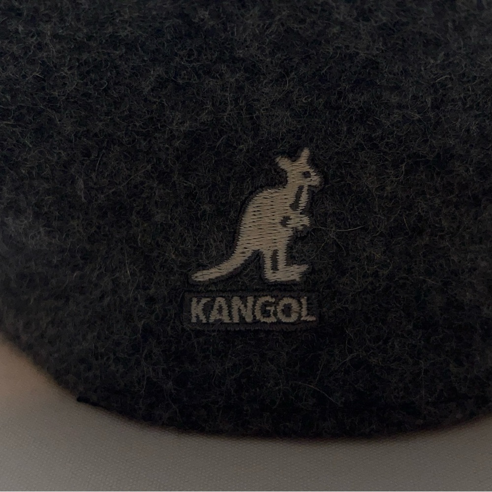 Kangol The Wool 504 Dark Flannel Flat Cap Mens Size Medium Modern Classic Hat - Picture 5 of 11